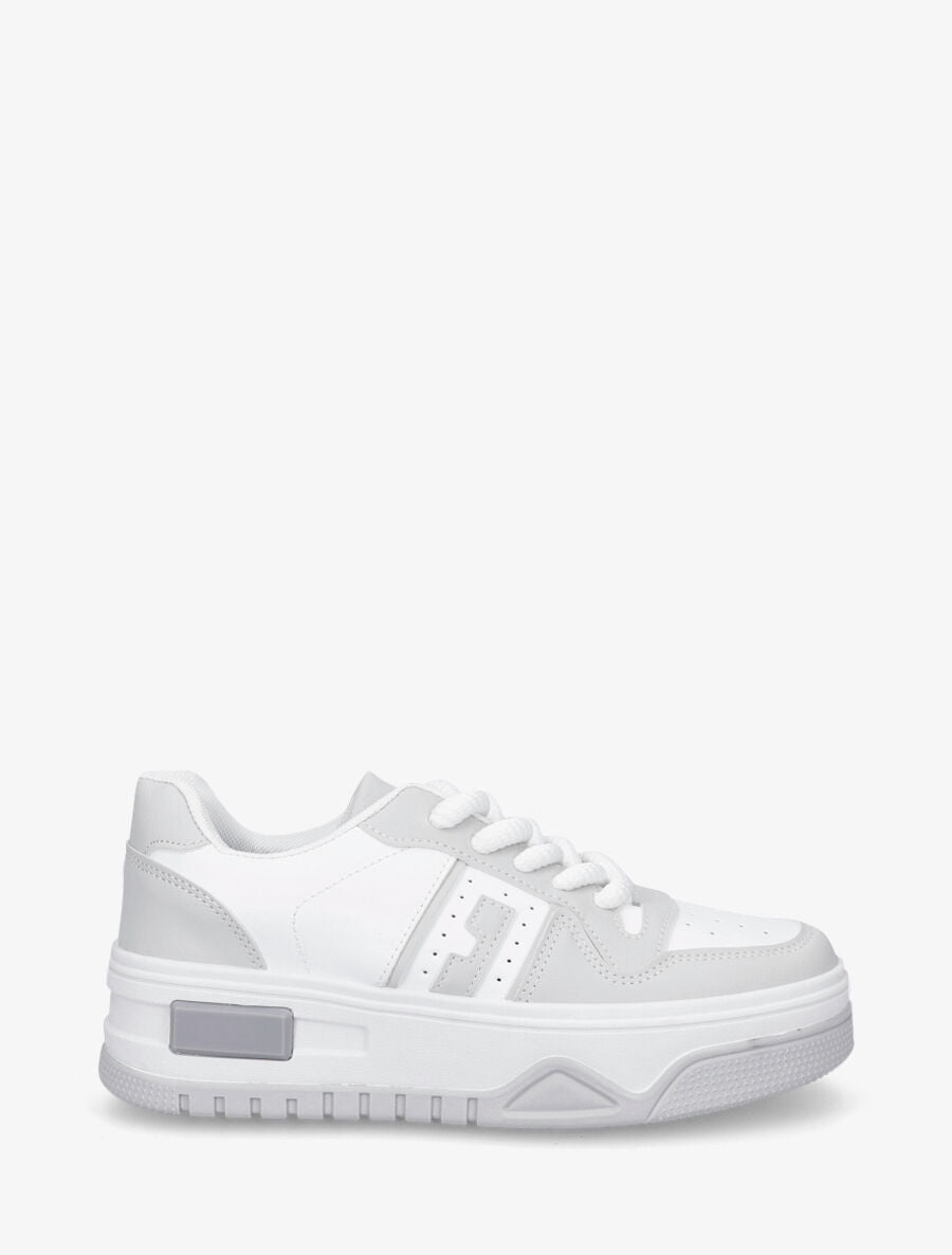 Sneakers à lacets épais - Gris - 5