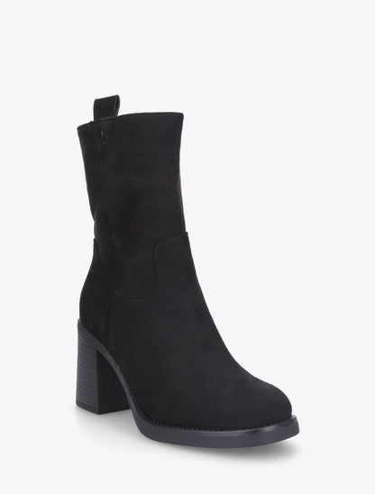 Bottines montantes hautes en suédine - Noir - 2