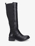 Bottes style cavalière en simili - Noir - 1
