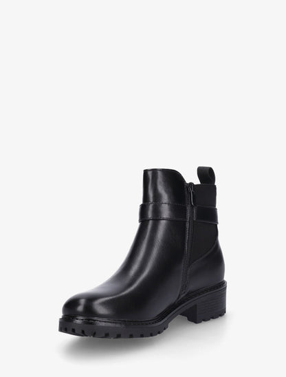 Bottines plates à semelle crantée - Noir - 3
