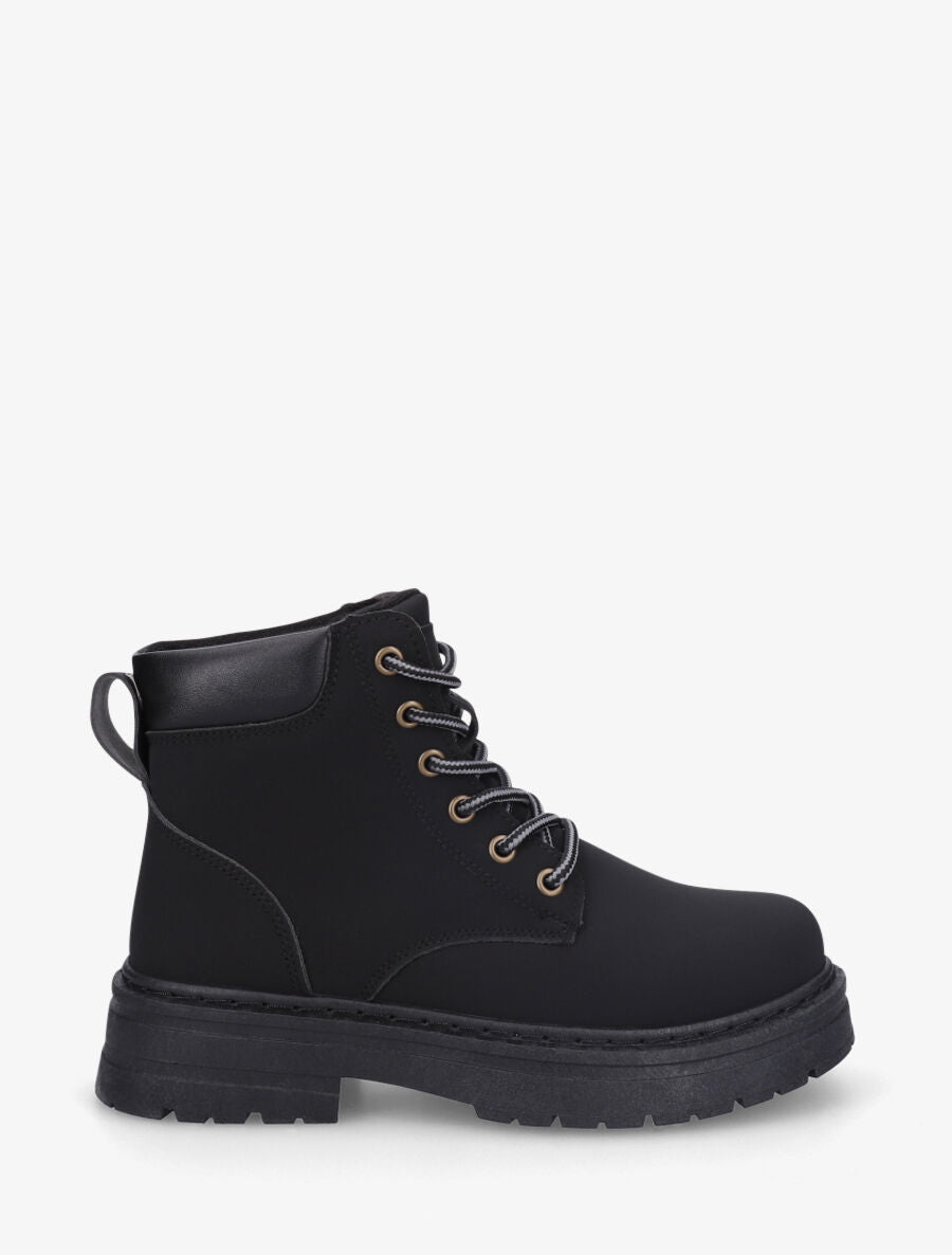 Bottines à lacets - Noir - 1