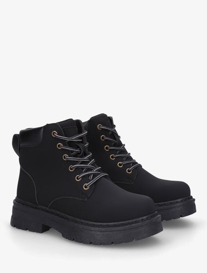 Bottines à lacets - Noir - 4