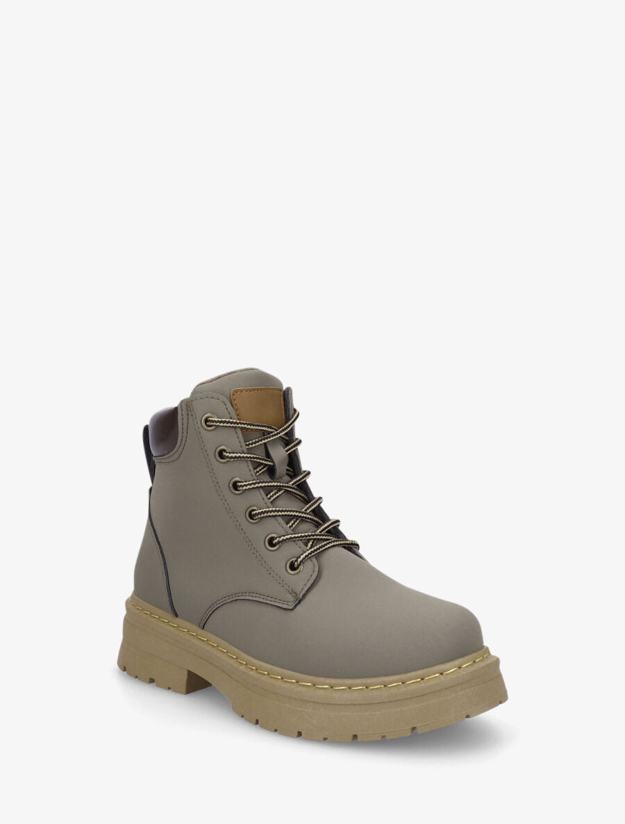 Bottines à lacets - Kaki - 2