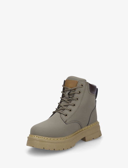 Bottines à lacets - Kaki - 3
