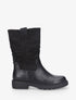 Bottines unies bi-matière - Noir - 1