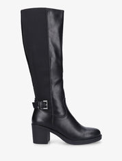 Bottes basiques en simili - Noir - 1