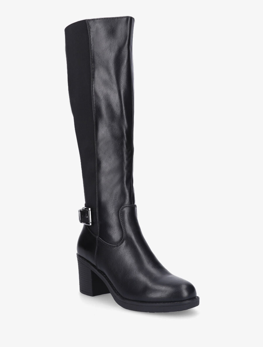 Bottes basiques en simili - Noir - 2