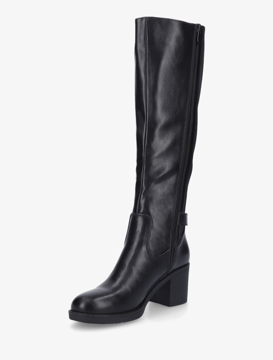 Bottes basiques en simili - Noir - 3