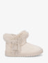 Low boots fourrées et fourrure synthétique - Beige - 5