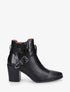 Bottines croco à boucle - Noir - 5