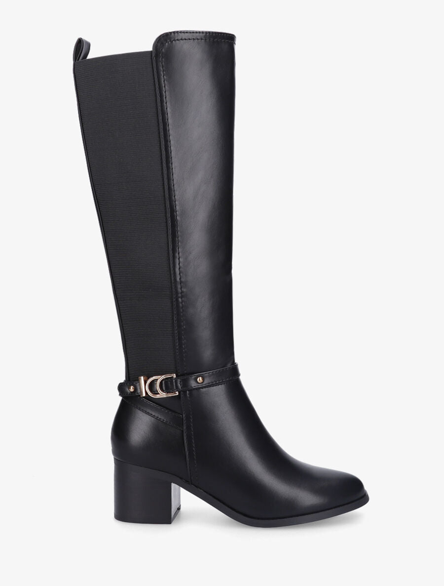 Bottes unies élastiquées - Noir - 5