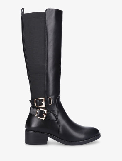 Bottes élastiquées à double sangle - Noir - 5