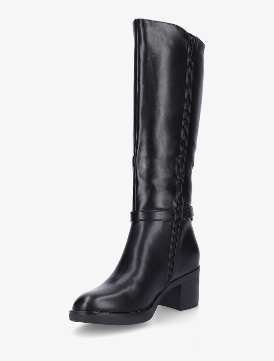 Bottes élastiquées sanglé - Noir - 3