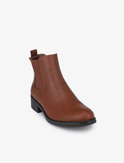 Chelsea boots unies - Camel - 3