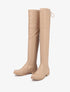 Cuissardes plates en simili - Beige - 1