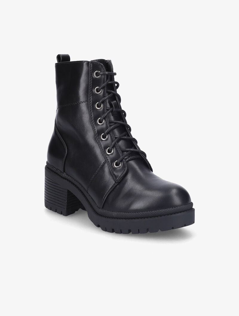 Bottines montantes à talon bloc - Noir - 2