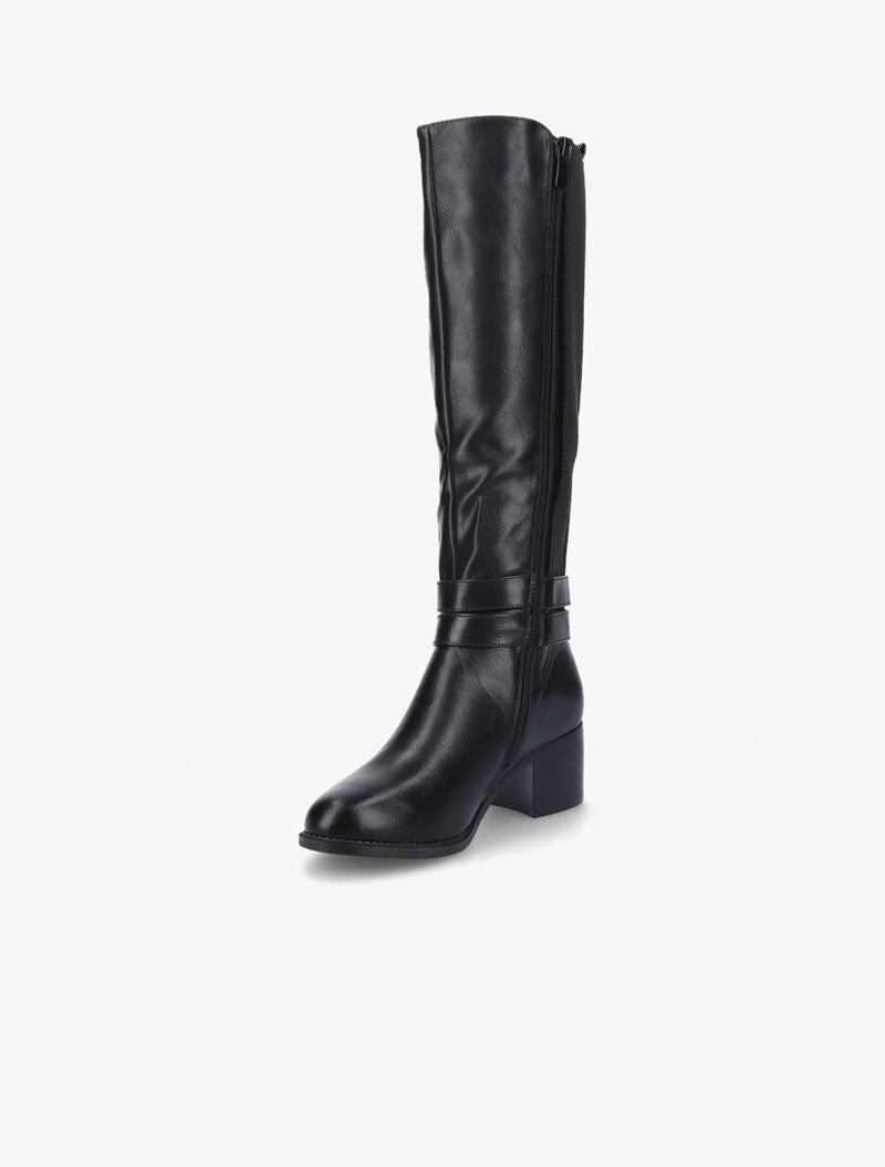 Bottes cavalières à talon - Noir - 3