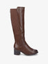Bottes à talon et contrefort élastiqué - Marron - 1