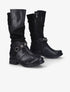 Bottes à bride à boucle cloutée stylisée - Noir - 1