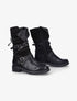 Bottes bi-matière à brides à boucle cloutées effet croco - Noir - 5
