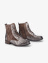 Bottines perforées à lacets et détail irisé - Bronze - 1