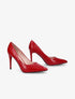 Escarpins vernis effet croco - Rouge - 5