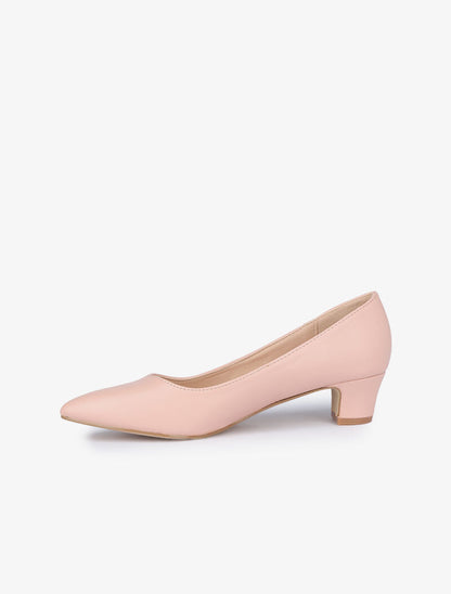 Escarpins à petits talons - Rose - 4
