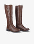 Bottes classiques à détails dorés - Marron - 5