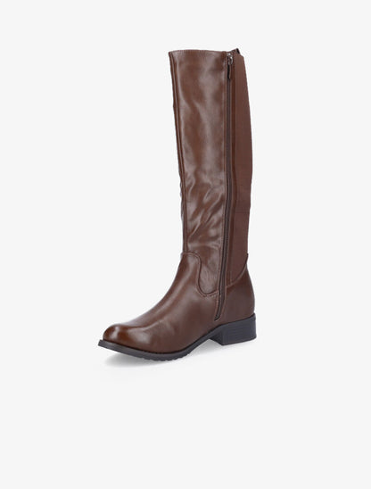 Bottes classiques à détails dorés - Marron - 4