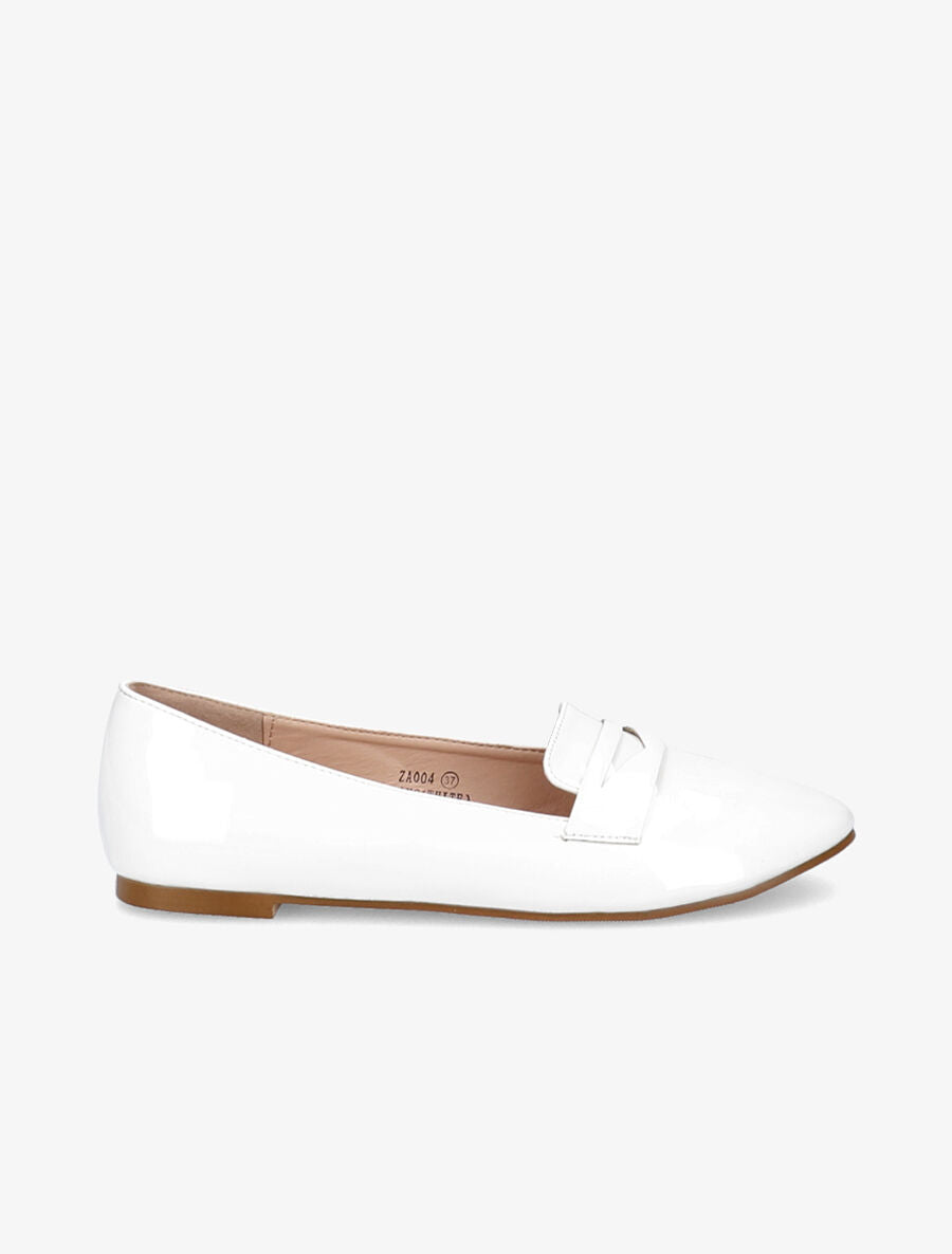 Slippers vernis - Blanc - 2
