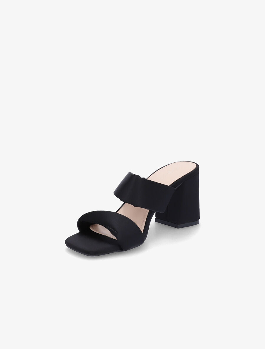 Mules en néoprène à ganses torsadées - Noir - 3