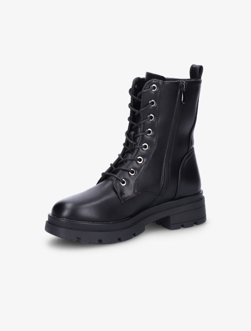 Boots matelassées et crantées - Noir - 3