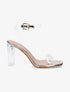 Sandales transparentes à talons - Or - 5