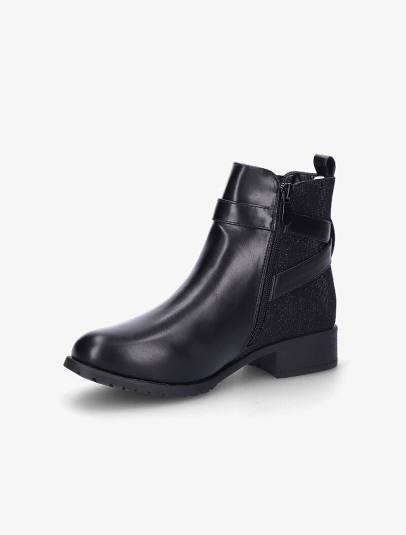 Bottines à contrefort pailleté - Noir - 4