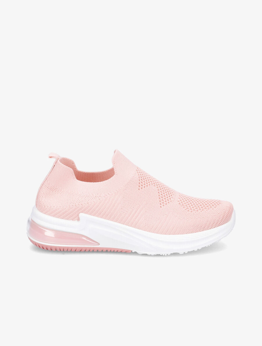 Running en mesh à semelles striées - Rose pâle - 5