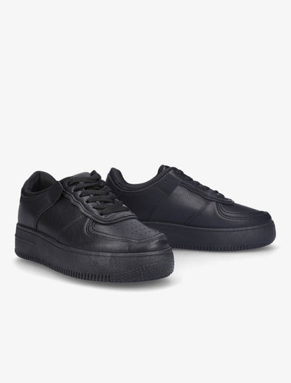 Sneakers à empiècements contrastants - Noir - 4