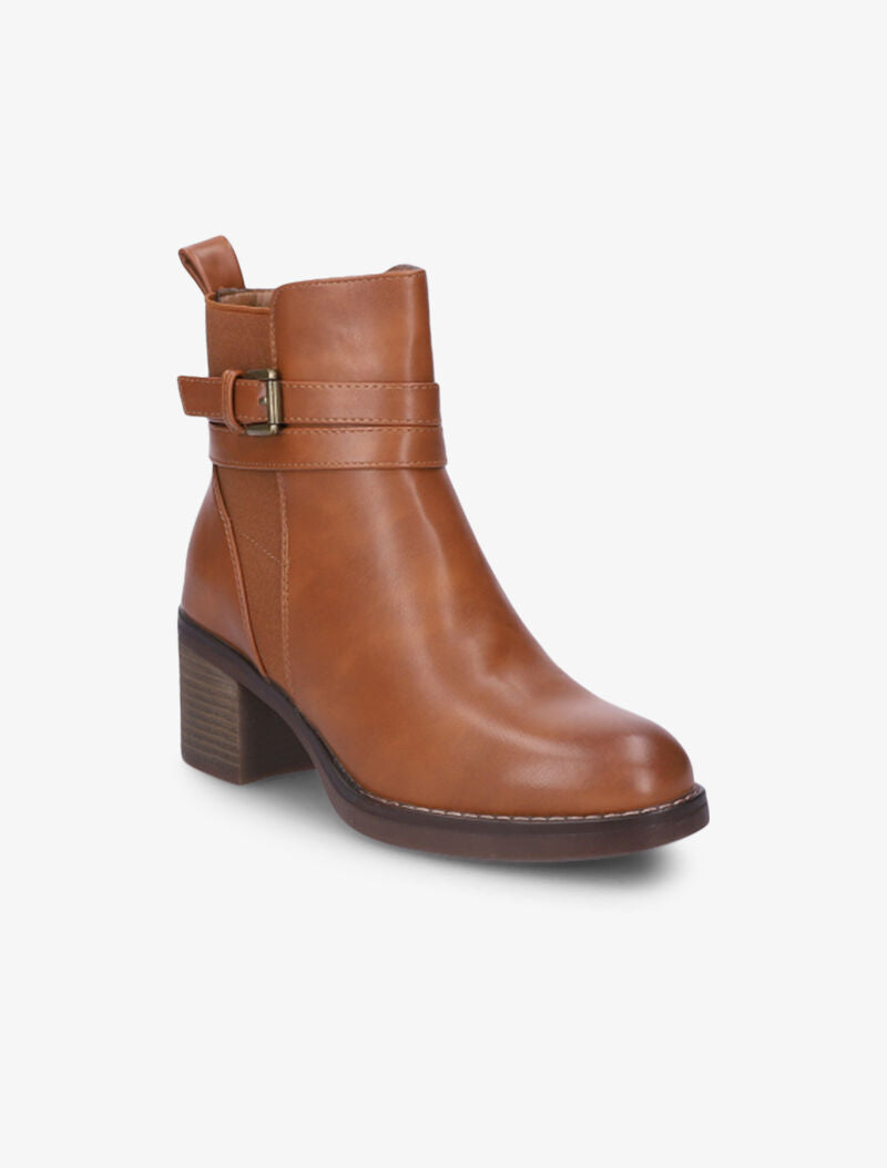 Bottines à sangle en tour de cheville - Camel - 3
