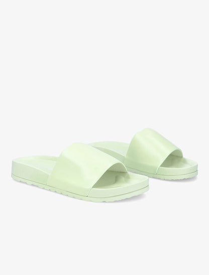Claquettes classiques en simili - Vert d&