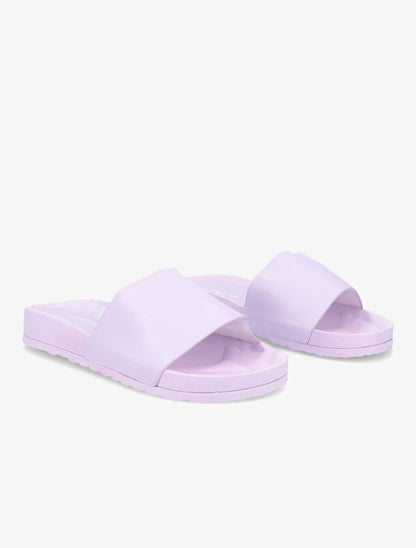 Claquettes classiques en simili - Lilas - 4
