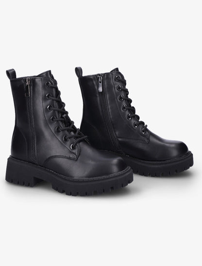 Boots style rock à zip décoratif - Noir - 1