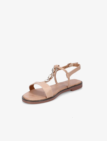 Nu-pieds brides à chaînes - Beige - 3