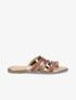Nu-pied bi-matière multibrides - Camel - 1
