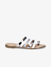 Nu-pied bi-matière multibrides - Blanc - 5