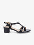 Sandales en simili vernies - Noir - 5