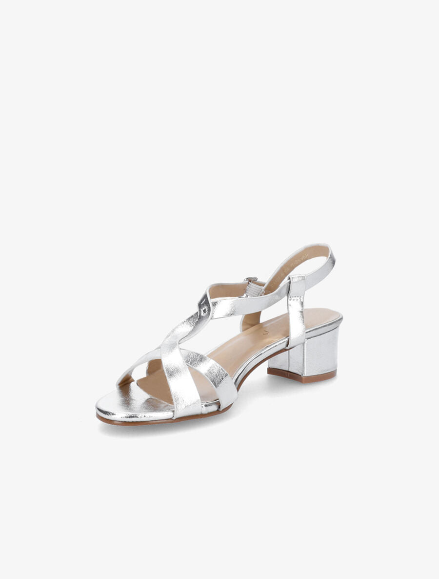 Sandales en simili vernies - Argent - 3