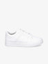 Sneakers bicolore en simili et suédine - Blanc - 1