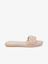 Mule plates à bride tressée - Beige - 5