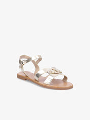 Nu-pieds à ganses stylisées - Or - 1