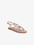 Sandales plates tressées - Rose gold - 1