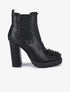 Boots à talons à bout cloutés - Noir - 1